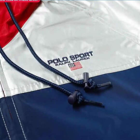 Limited-Edition Ralph Lauren Polo Sport Men's Metallic Windbreaker Size Large - Picture 4 of 5